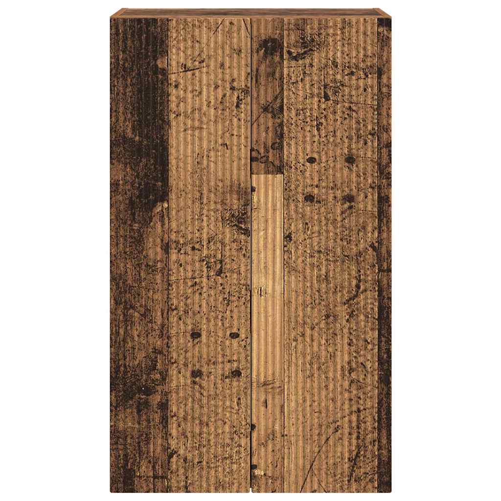 TV vægskab Gammelt træ 59,5 x 31 x 100 cm Konstrueret træ