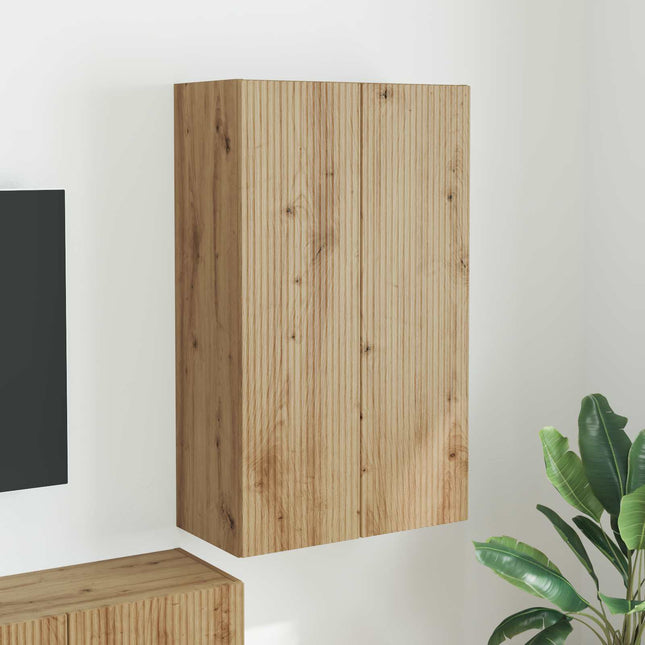 TV vægskab 59,5 x 31 x 100 cm Artisan Egetræ Konstrueret træ