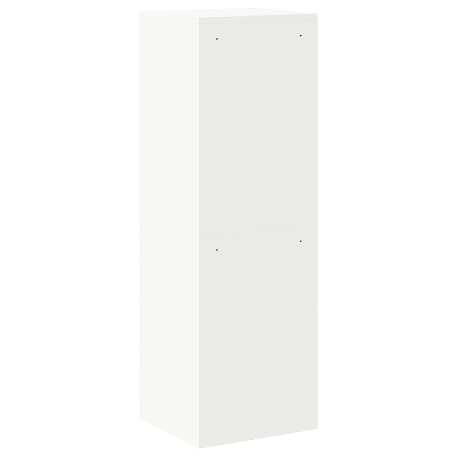 Fil kabinett med skuffe Hvid 45,5 x 42 x 139 cm Koldvalset Stål