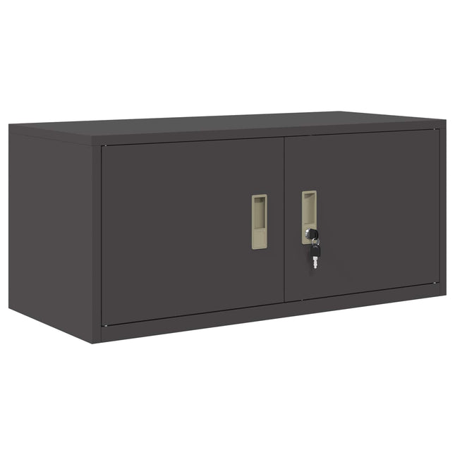 Opbevaringsskab Sort 90 x 40 x 40 cm Stål