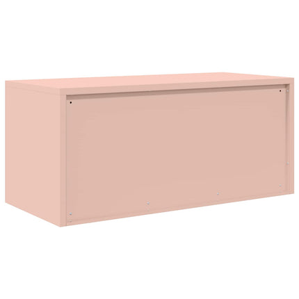 Opbevaringsskab Lyserød 90 x 40 x 40 cm Stål