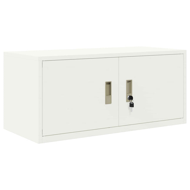 Opbevaringsskab Hvid 90 x 40 x 40 cm Stål