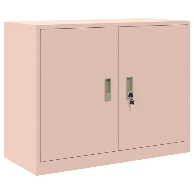 Opbevaringsskab Lyserød 90 x 40 x 70 cm Stål