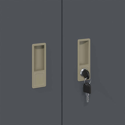 Opbevaringsskab Antracit 90 x 40 x 70 cm Stål