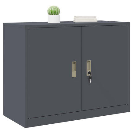 Opbevaringsskab Antracit 90 x 40 x 70 cm Stål