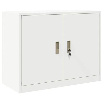 Opbevaringsskab Hvid 90 x 40 x 70 cm Stål