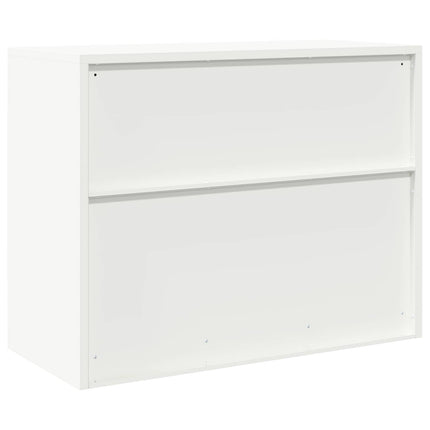 Opbevaringsskab Hvid 90 x 40 x 70 cm Stål