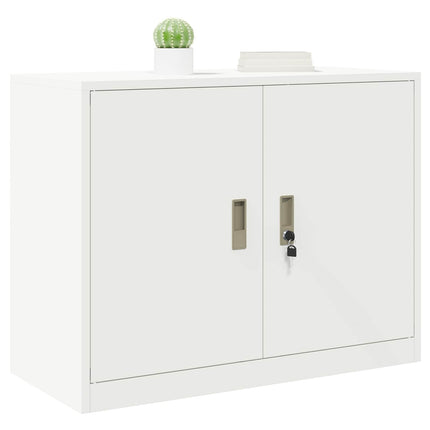 Opbevaringsskab Hvid 90 x 40 x 70 cm Stål