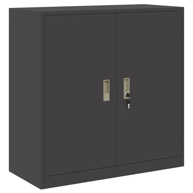 Opbevaringsskab Sort 90 x 40 x 90 cm Stål