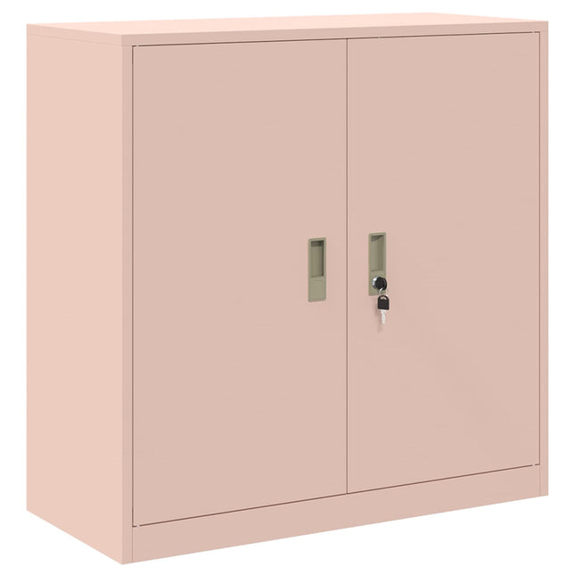 Opbevaringsskab Lyserød 90 x 40 x 90 cm Stål