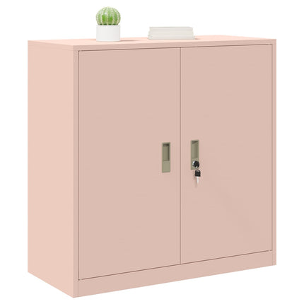 Opbevaringsskab Lyserød 90 x 40 x 90 cm Stål
