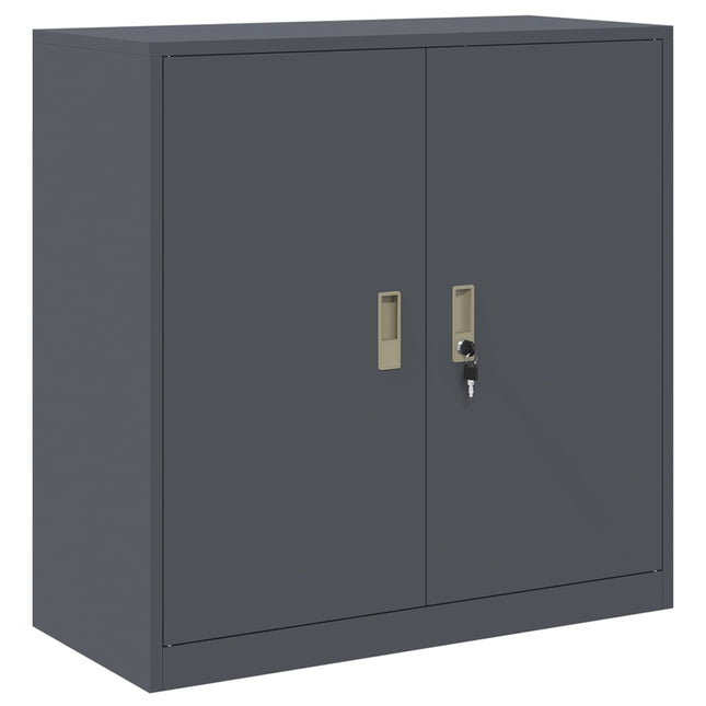 Opbevaringsskab Antracit 90 x 40 x 90 cm Stål