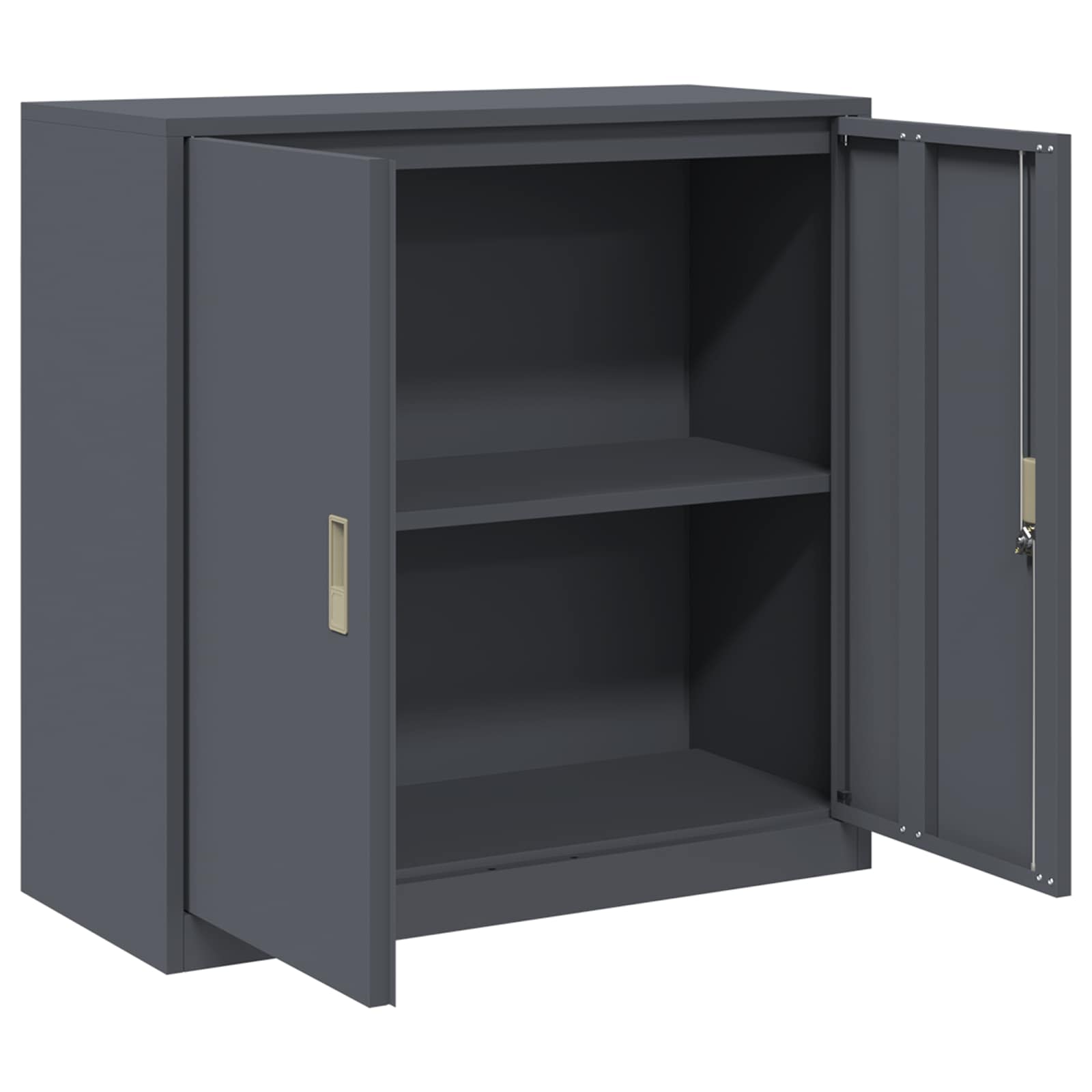 Opbevaringsskab Antracit 90 x 40 x 90 cm Stål