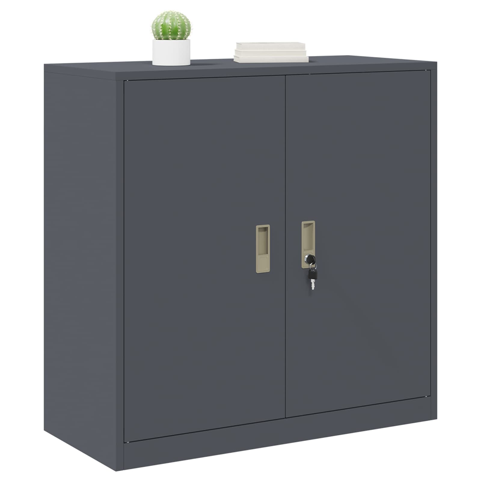 Opbevaringsskab Antracit 90 x 40 x 90 cm Stål