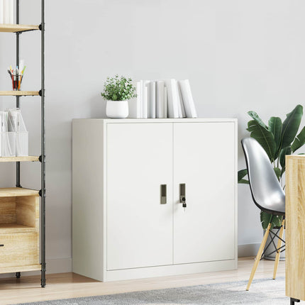 Opbevaringsskab Hvid 90 x 40 x 90 cm Stål