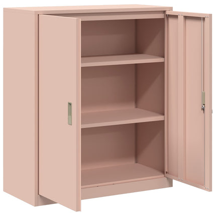 Opbevaringsskab Lyserød 90 x 40 x 105 cm Stål