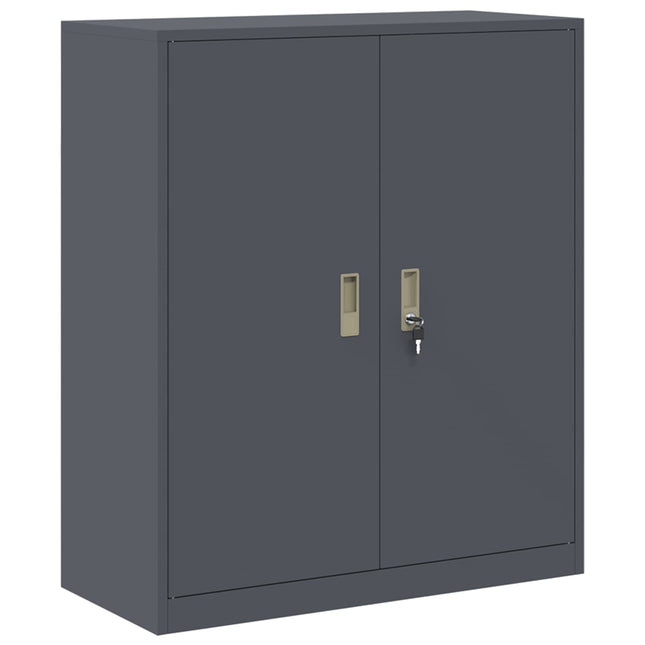 Opbevaringsskab Antracit 90 x 40 x 105 cm Stål