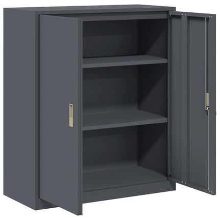 Opbevaringsskab Antracit 90 x 40 x 105 cm Stål