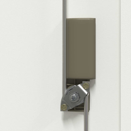 Opbevaringsskab Hvid 90 x 40 x 105 cm Stål