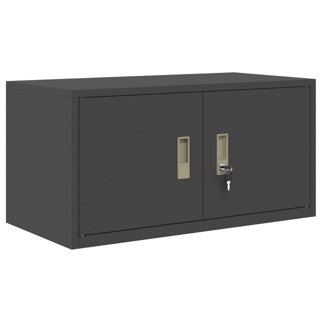 Opbevaringsskab Sort 80 x 40 x 40 cm Stål