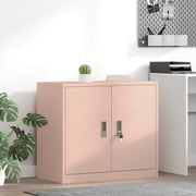 Opbevaringsskab Lyserød 80 x 40 x 70 cm Stål