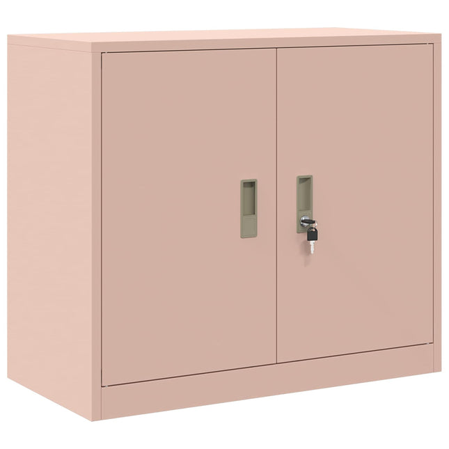 Opbevaringsskab Lyserød 80 x 40 x 70 cm Stål