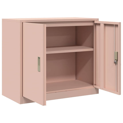 Opbevaringsskab Lyserød 80 x 40 x 70 cm Stål