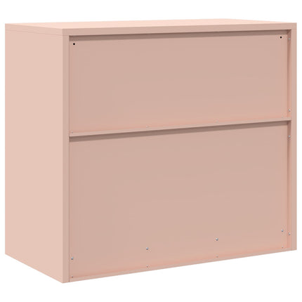 Opbevaringsskab Lyserød 80 x 40 x 70 cm Stål