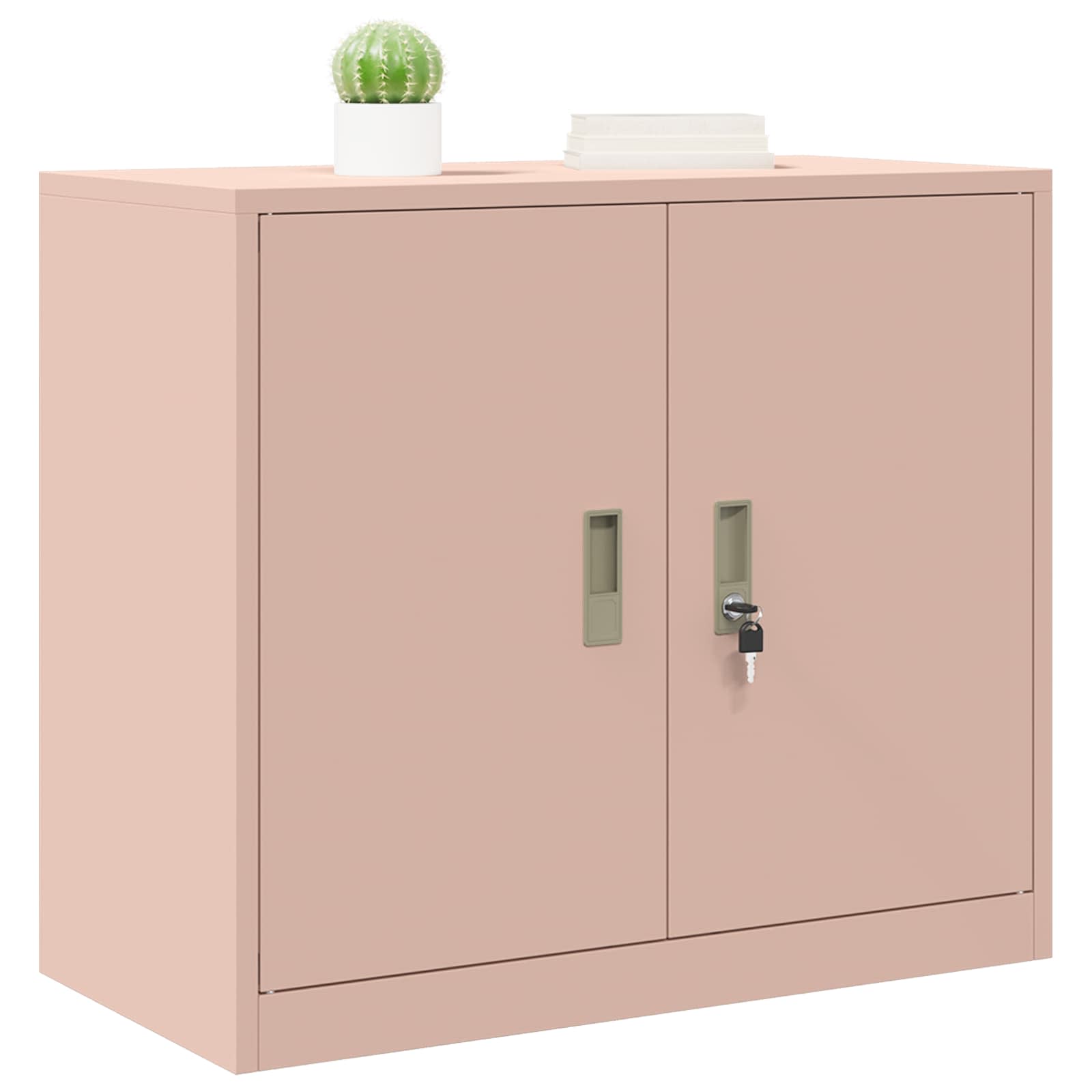 Opbevaringsskab Lyserød 80 x 40 x 70 cm Stål
