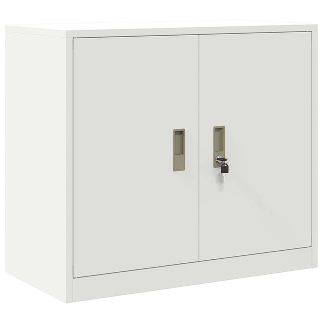 Opbevaringsskab Hvid 80 x 40 x 70 cm Stål