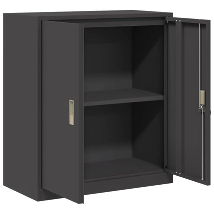 Opbevaringsskab Sort 80 x 40 x 90 cm Stål