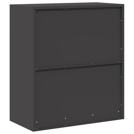 Opbevaringsskab Sort 80 x 40 x 90 cm Stål