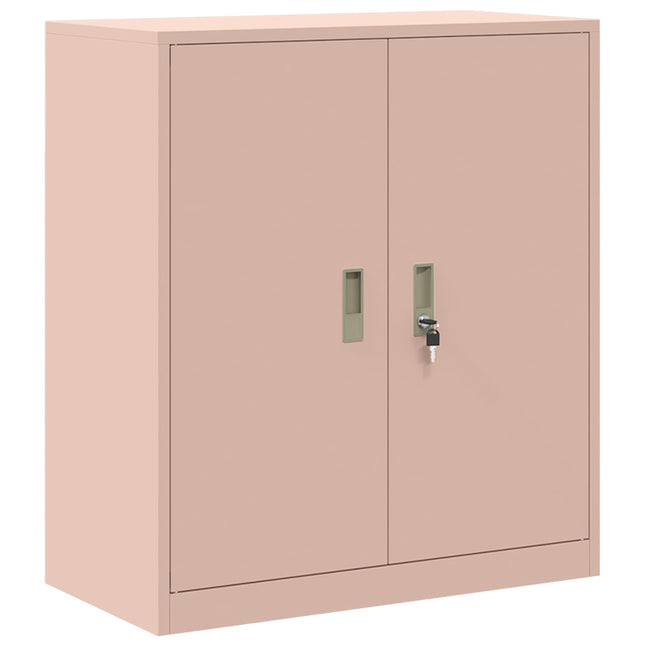 Opbevaringsskab Lyserød 80 x 40 x 90 cm Stål