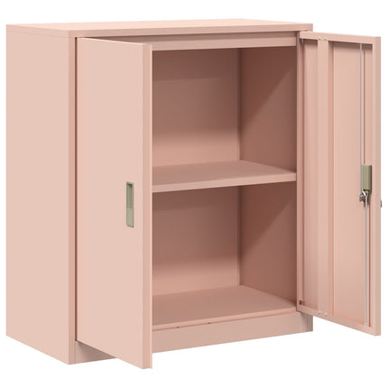 Opbevaringsskab Lyserød 80 x 40 x 90 cm Stål