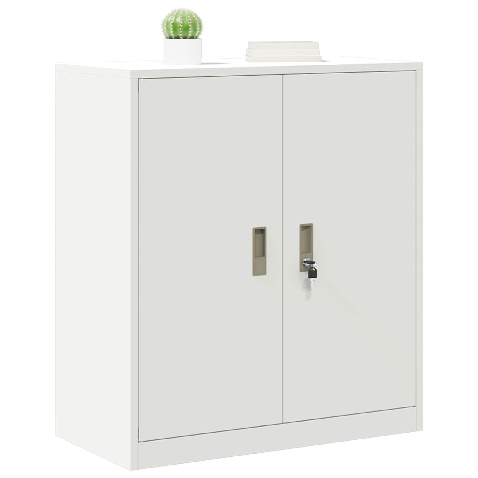 Opbevaringsskab Hvid 80 x 40 x 90 cm Stål