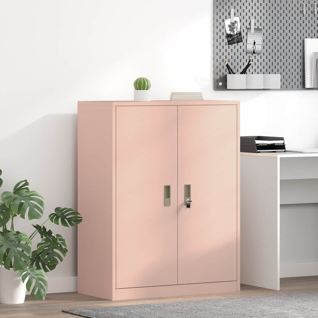 Opbevaringsskab Lyserød 80 x 40 x 105 cm Stål
