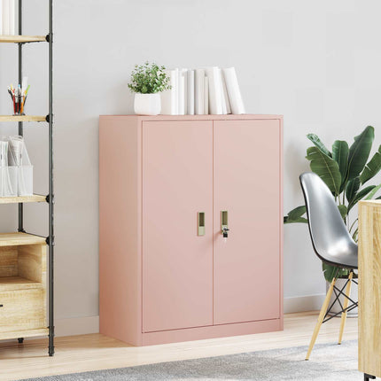 Opbevaringsskab Lyserød 80 x 40 x 105 cm Stål