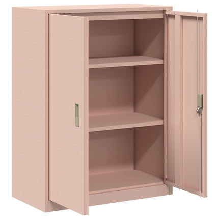 Opbevaringsskab Lyserød 80 x 40 x 105 cm Stål