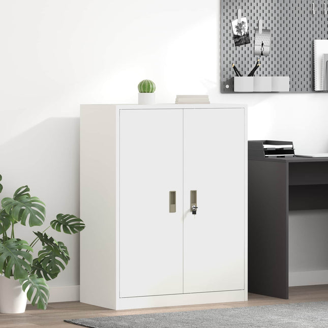 Opbevaringsskab Hvid 80 x 40 x 105 cm Stål
