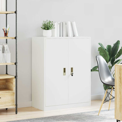 Opbevaringsskab Hvid 80 x 40 x 105 cm Stål