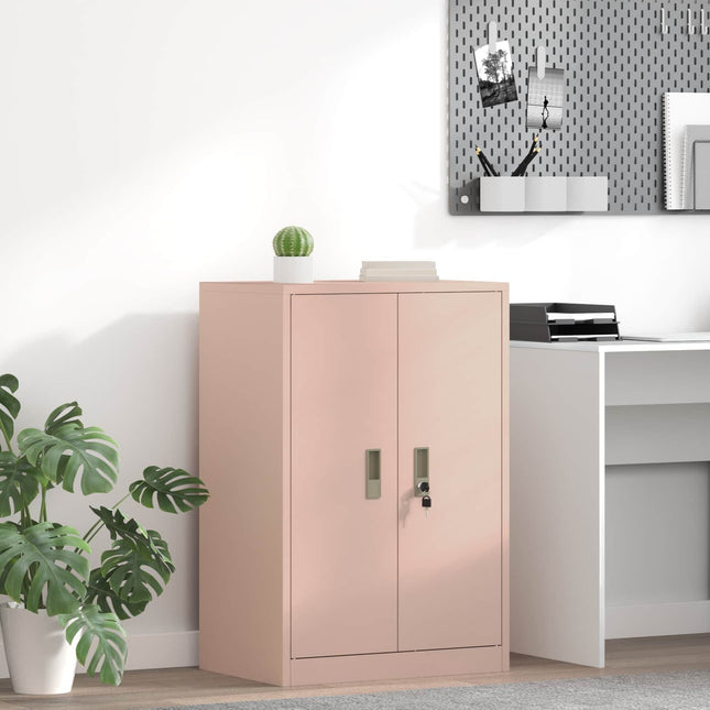 Opbevaringsskab Lyserød 60 x 40 x 90 cm Stål