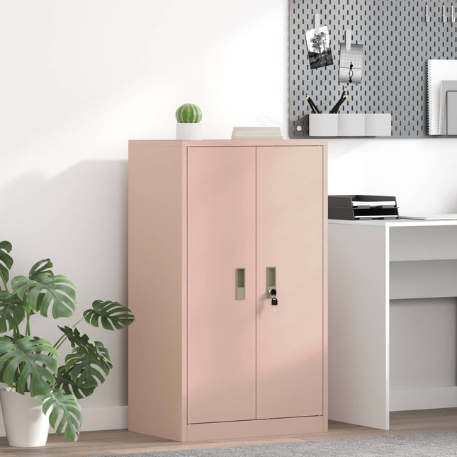 Opbevaringsskab Lyserød 60 x 40 x 90 cm Stål