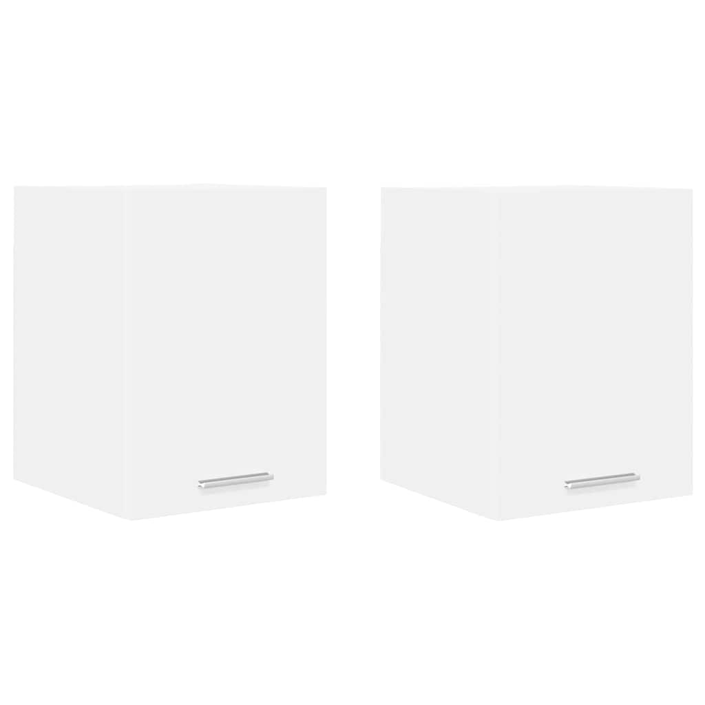 Hængeskab med dør 2 pcs Hvid 30 x 31 x 40 cm Konstrueret træ