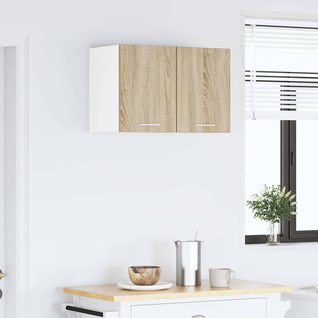 Hængeskab med dør Riga 2 pcs Sonoma Eg og Hvid 30 x 31 x 40 cm