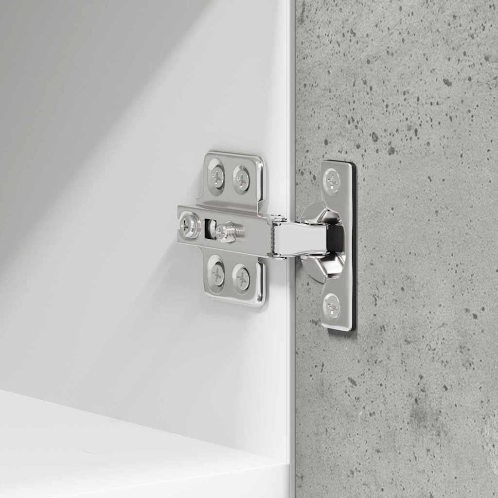 Hængeskab med dør 2 pcs Beton grå og hvid 30 x 31 x 40 cm