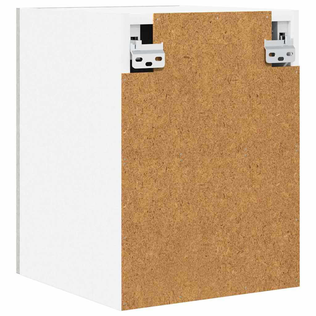 Hængeskab med dør 2 pcs Beton grå og hvid 30 x 31 x 40 cm