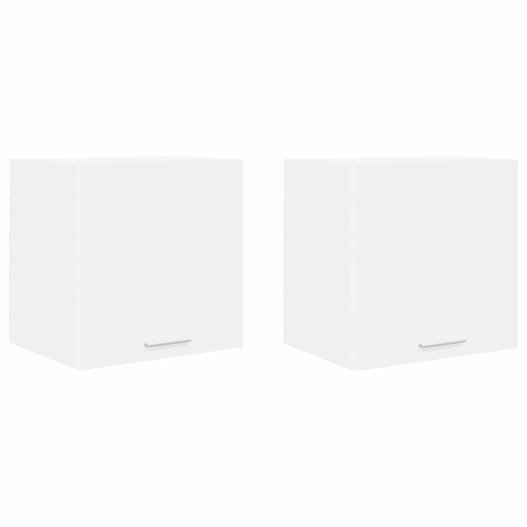 Hængeskab med dør 2 pcs Hvid 40 x 31 x 40 cm Konstrueret træ