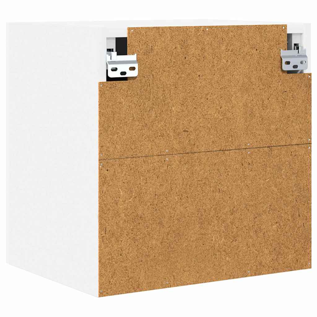Hængeskab med dør 2 pcs Hvid 40 x 31 x 40 cm Konstrueret træ
