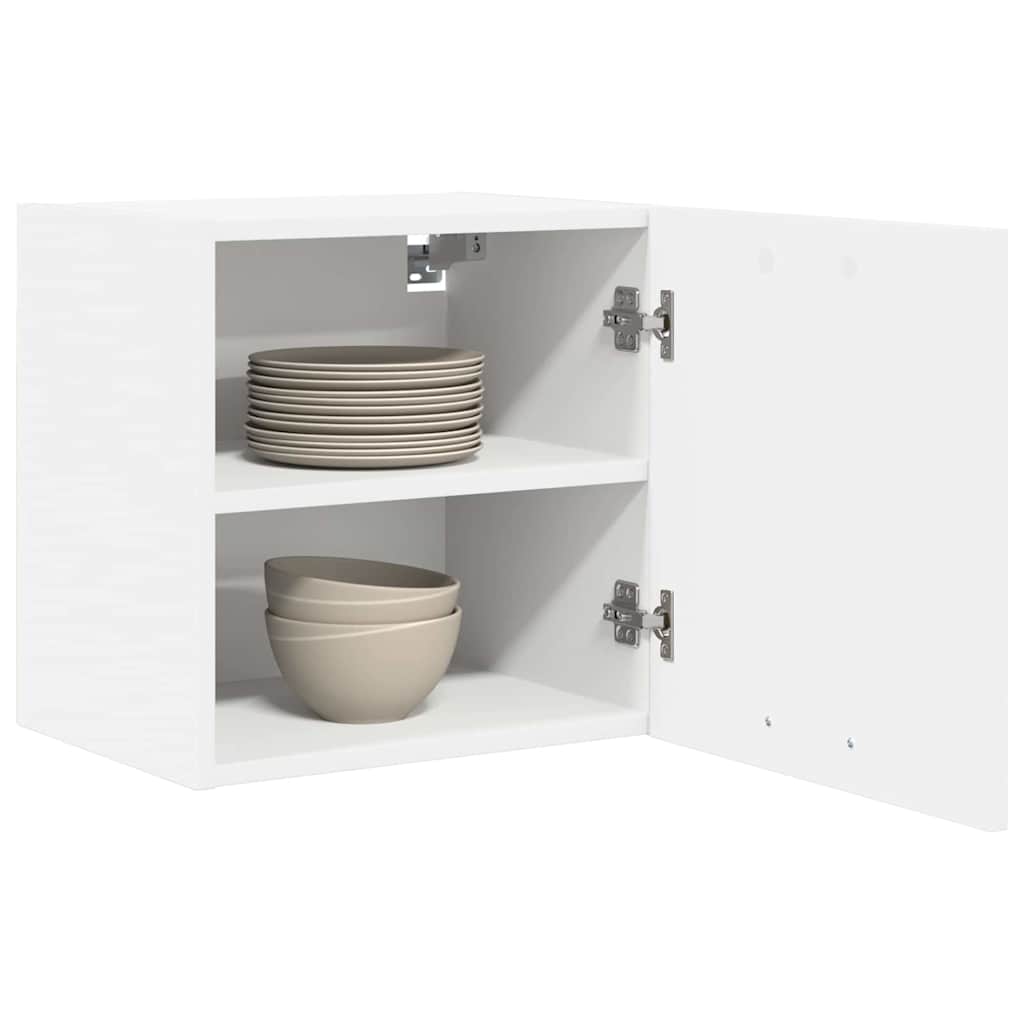 Hængeskab med dør 2 pcs Hvid 40 x 31 x 40 cm Konstrueret træ