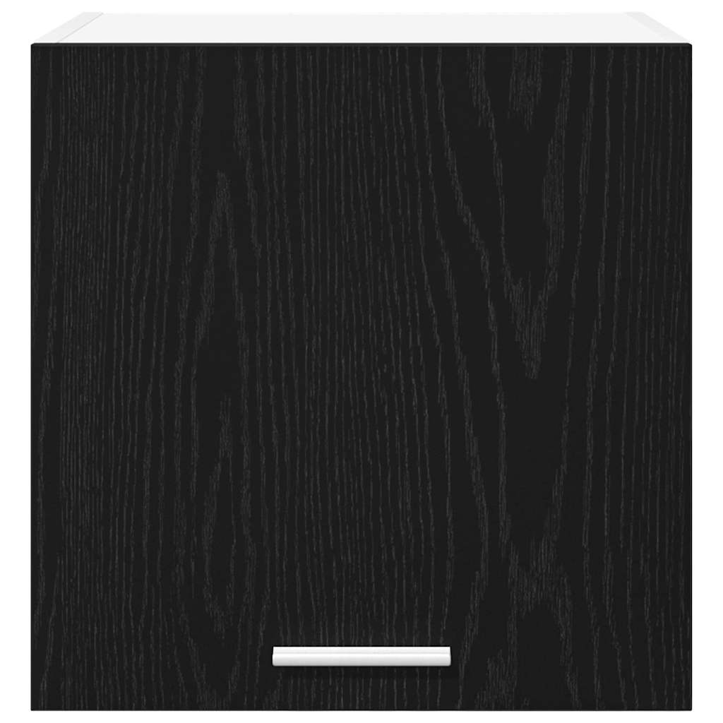 Hængeskab 2 pcs Sort Eg og Hvid 40 x 31 x 40 cm Konstrueret træ